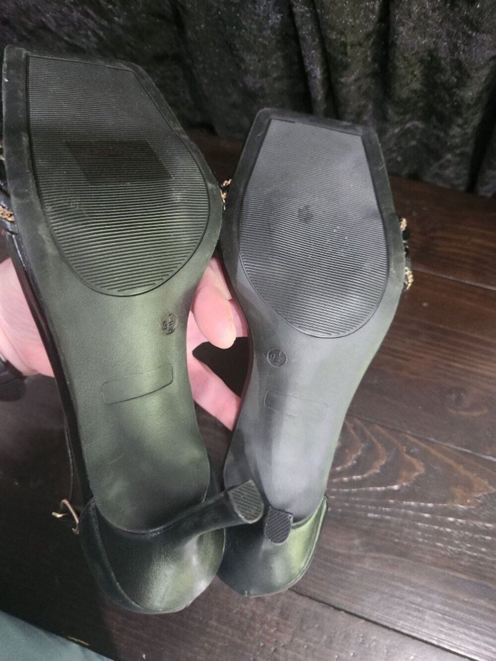 Journee Collection Mabella Black Heeled Dress Sandals/Sz. 9.5 NEW - Picture 7 of 9